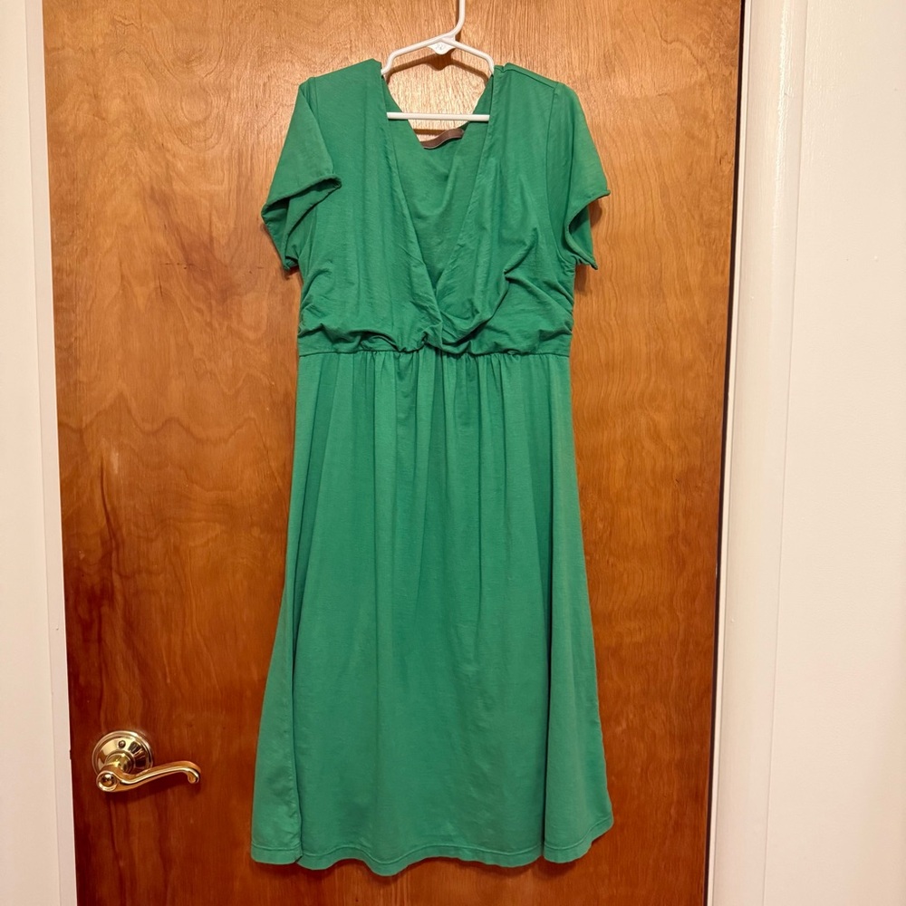 Velvet by Spencer & Graham Short-sleeved Green Dress